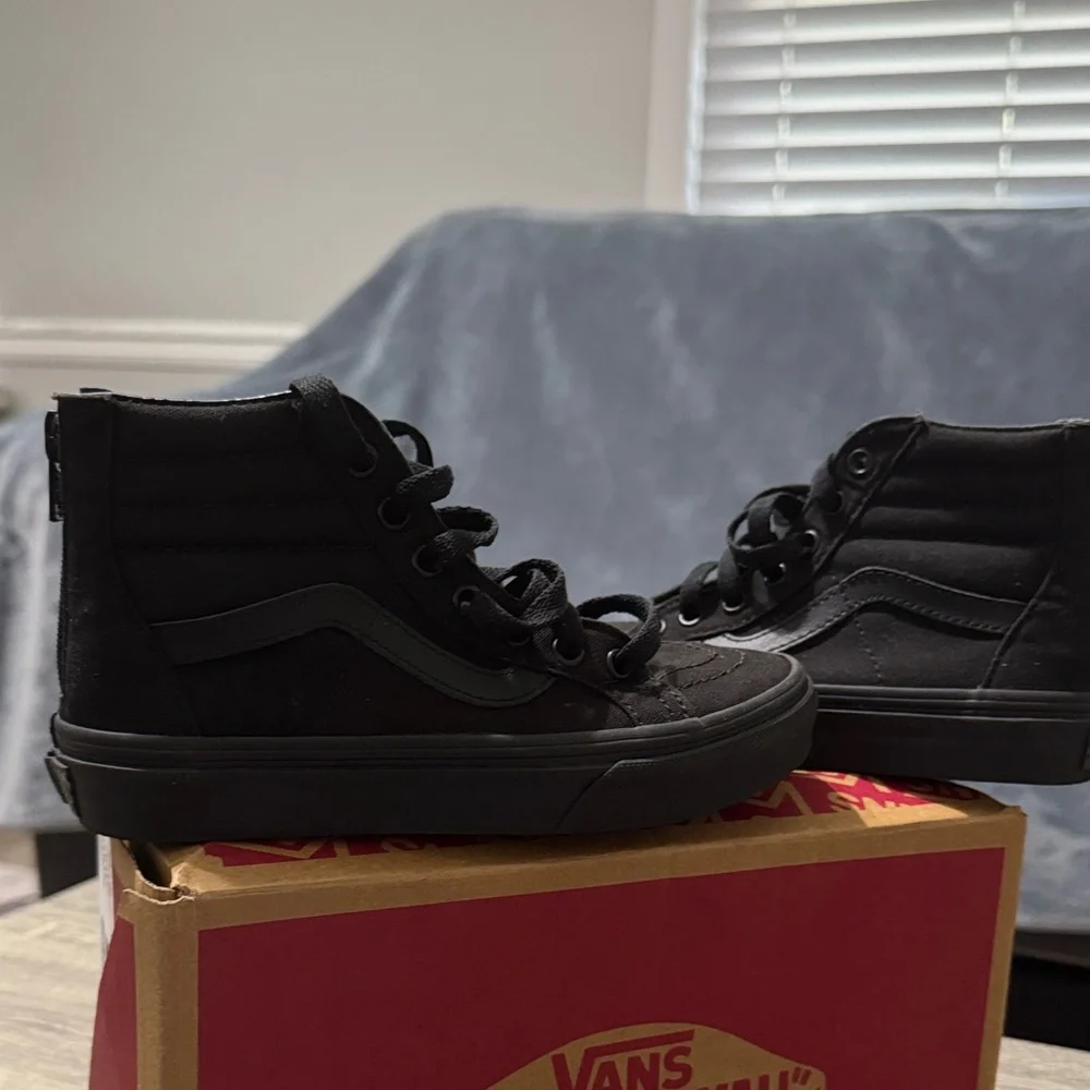 Vans Kids Black High-Top Sneakers